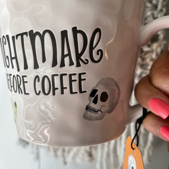 Nightmare Before Coffee Halloween Stoneware Mug NWT - Picture 6 of 6